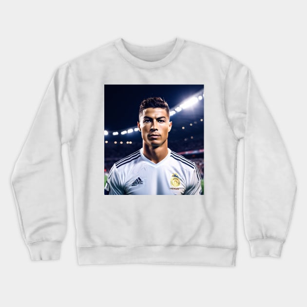 Cristiano Ronaldo Real Madrid FC Crewneck Sweatshirt by OverNinthCloud